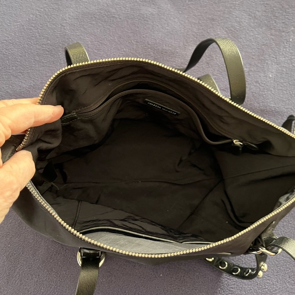 Rebecca  Minkoff Studded Black Nylon Tote - Picture 7 of 7